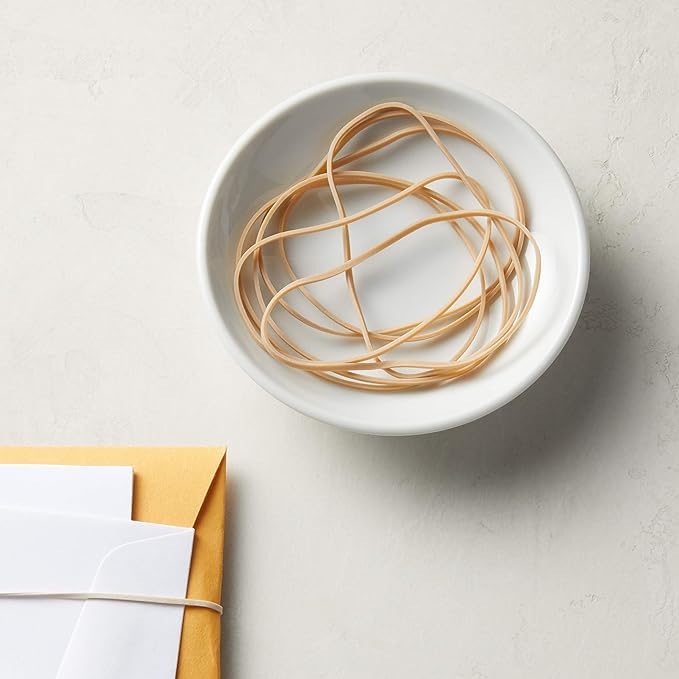 Amazon Basics Rubber Bands, Size 19 (3-1/2 x 1/16 Inch), 1250 Bands/1 lb. Pack, 3-Pack, Tan