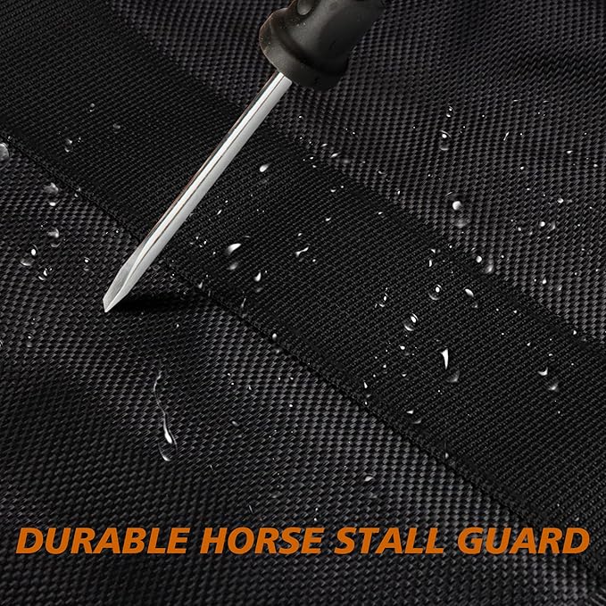 Asooll Stall Guard for Horses,Horse Stall Guard with Adjustable Straps and Hardware