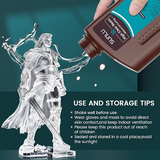 SUNLU High Clear 3D Printer Resin, High Transparency 3D Printing Resin