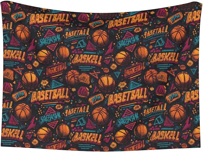 Waterproof Dog Blanket Soft Pet Blanket for Puppy Cat, Fleece Cat Throw Blankets for Furniture Bed Couch Sofa Reversible - Basketball 1