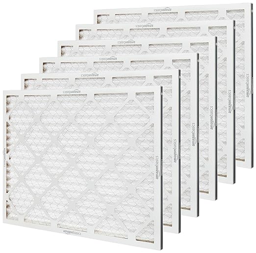 Amazon Basics 20x25x1 Air Filter 6 Pack, MERV 8 AC Furnace Filters