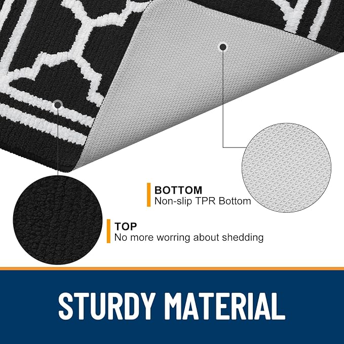 Buganda Long Indoor Door Mat, Dirt-Resistant and Absorbent Doormat, Low Profile