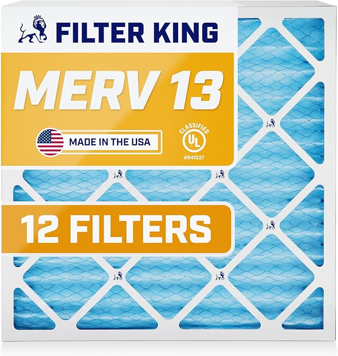 Filter King 10x18x1 Air Filter | 12-PACK | MERV 13 HVAC Pleated A/C Furnace