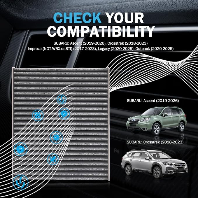 2PCS Cabin Air Filter Accessories