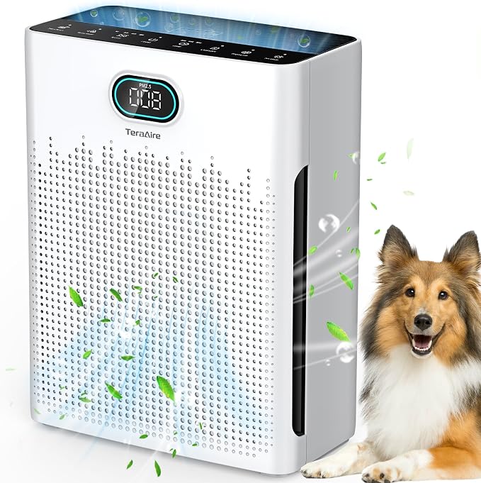 Air Purifiers for Home, PM 2.5 Air Quality Monitor Cover Up to 2200 Ft²