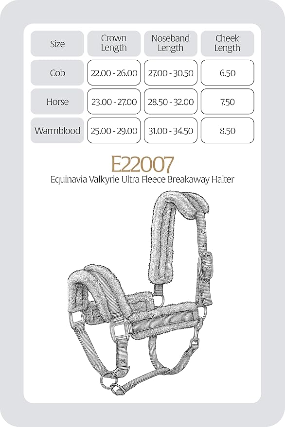 Equinavia Valkyrie Ultra Fleece Breakaway Horse Halter | Padded Fleece Adjustable Safety Halter with Nylon Webbing - Wine Red/Black - Horse