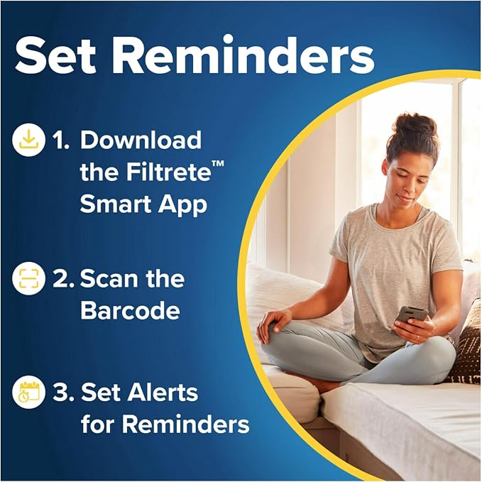 Filtrete 20x20x1 AC Furnace Air Filter, MERV 13, MPR 1900, Premium Allergen