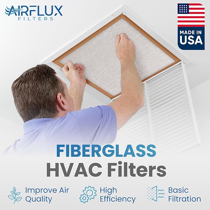 Fiberglass Air Filter -12x25x1Air Filter 12 Pack