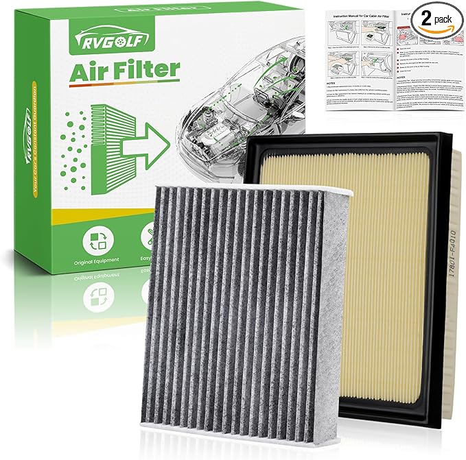 Engine+Cabin Air Filters Fit for 2014-2021 Toyota Tundra 5.7L 4.6L, 2014-2021