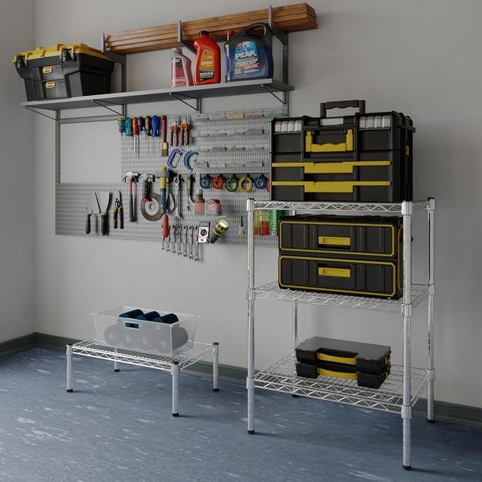 18" Deep x 24" Wide x 34" Height Wire Shelving Kit | 3-Tier |NSF Commercial Storage Rack Unit