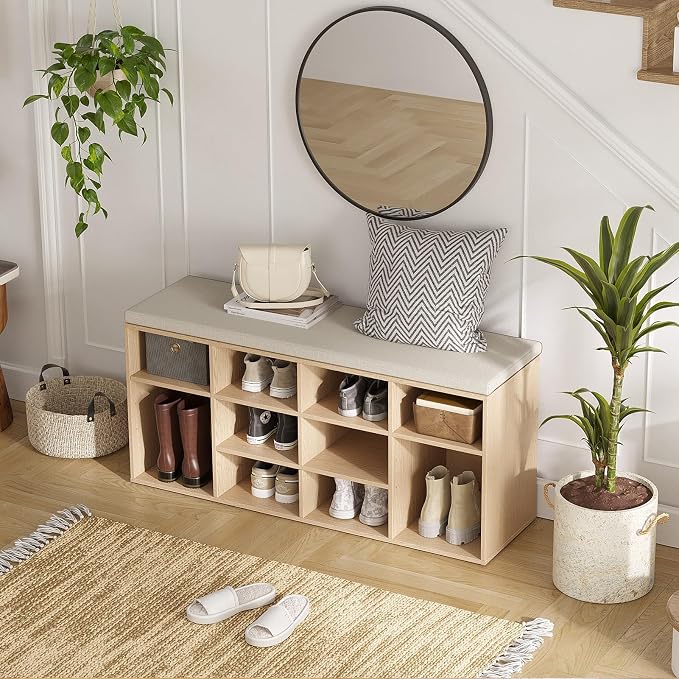 DINZI LVJ Shoe Storage Bench