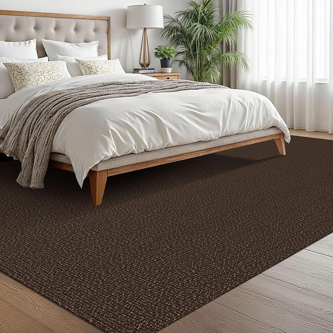 EARTHALL Washable Area Rugs 6x9 Ft Non Slip Living Room Rugs Cotton Rubber