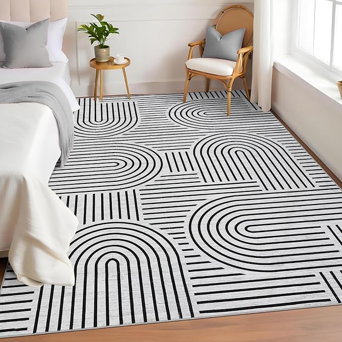 ROYHOME Washable Rug 5x7 Area Rugs