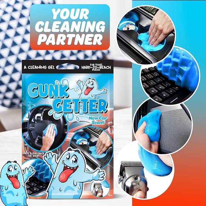 Cleaning Gel for Those Hard to Reach Places, Automotive Cup Holder Electronic