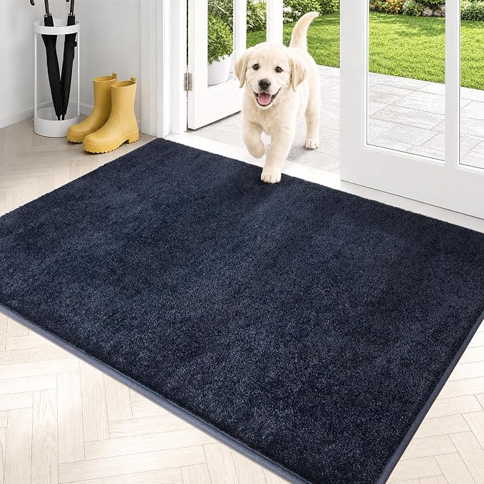 PURRUGS Dirt Trapping Door Mat 31.5" x 47", Non-Slip Machine Washable Entryway