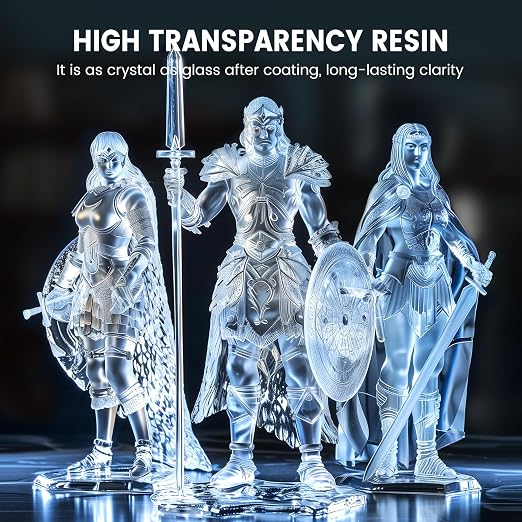 SUNLU High Clear 3D Printer Resin, High Transparency 3D Printing Resin