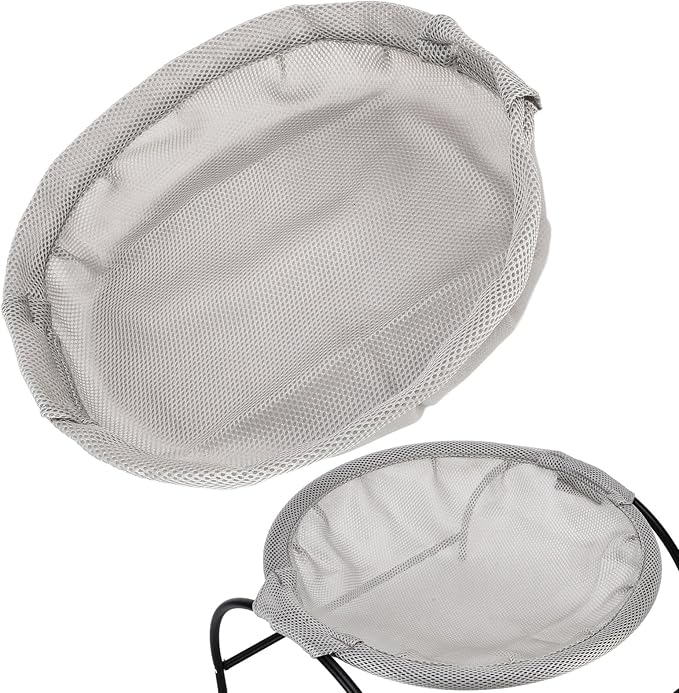 Detachable Cat Hammock, Dog Bed, Large Breathable Cat Bed, Elevated Pet Furniture Suitable for Kitty, Puppy, Washable Breathable Pet Hanging Bed House for Home Living Room, Gray (No Brackets)