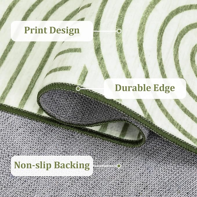 ROYHOME Washable Rug 4x6 Area Rugs