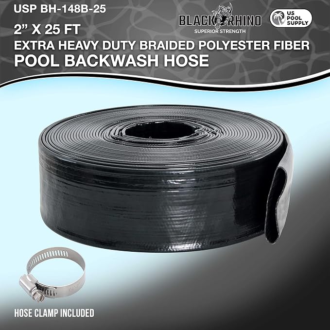 U.S. Pool Supply Pool Backwash Hose 2 Inch Diameter x 25 Feet