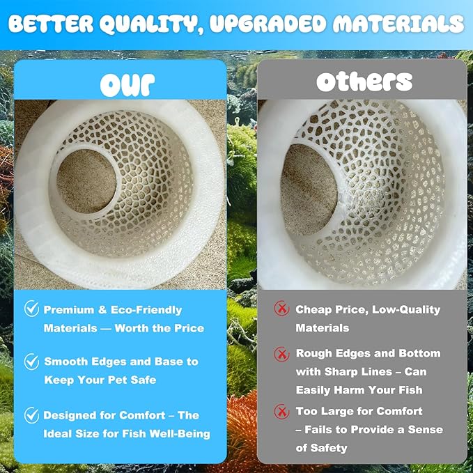 Floating Betta Hide & Shrimp Cave – 3D Printed Aquarium Hammock, Feeder & Rest Spot – Floating Betta Log & Cave Decor for Nano Tanks, Corydoras, Shrimp & Small Fish – Safe PLA, Patent Pending