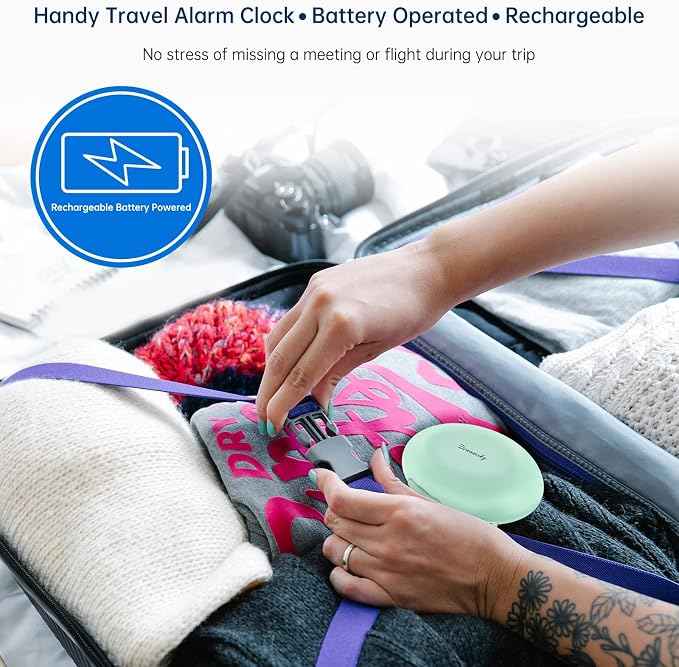 DreamSky Vibrating Alarm Clock for Heavy Sleepers