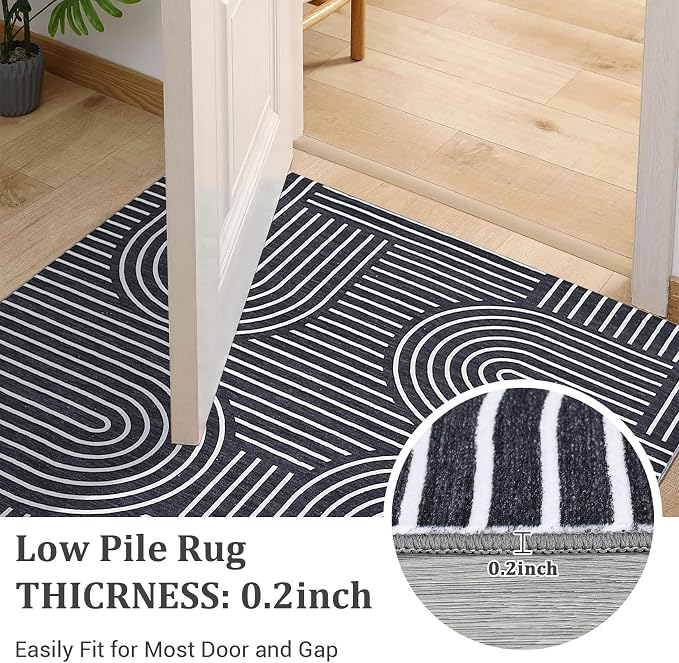 ROYHOME Washable Rug 10x13 Area Rugs