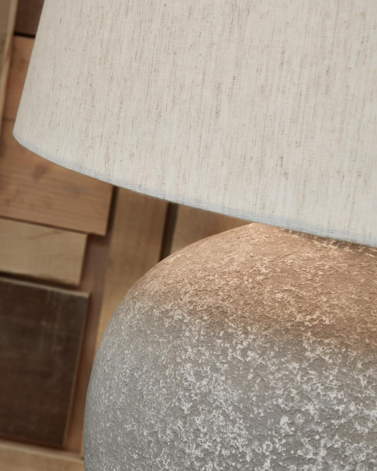 Signature Design by Ashley Dreward Table Lamp, Distressed Faux Stone Look, Textured Metal and Paper Composite Construction, for Living Room Consoles and Bedside Decor, Distressed Gray, 26" Tall