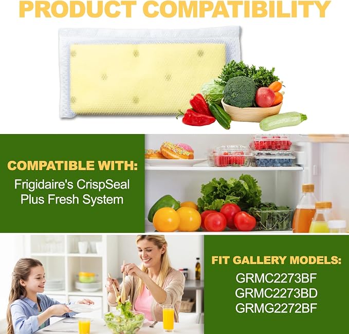 6 Pack Refrigerator Air Filter Replacements