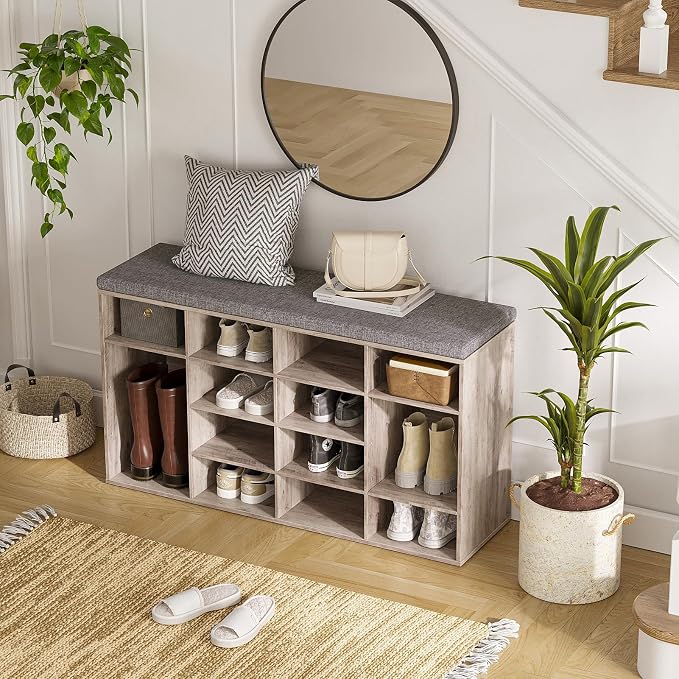 DINZI LVJ Shoe Storage Bench