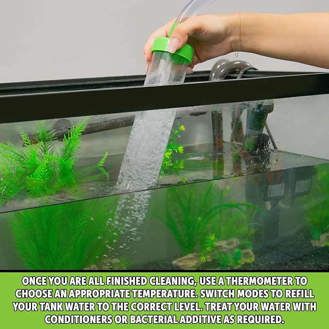Python No Spill Clean and Fill Aquarium Maintenance System, Gravel Cleaner and Water Changer, 75 Foot
