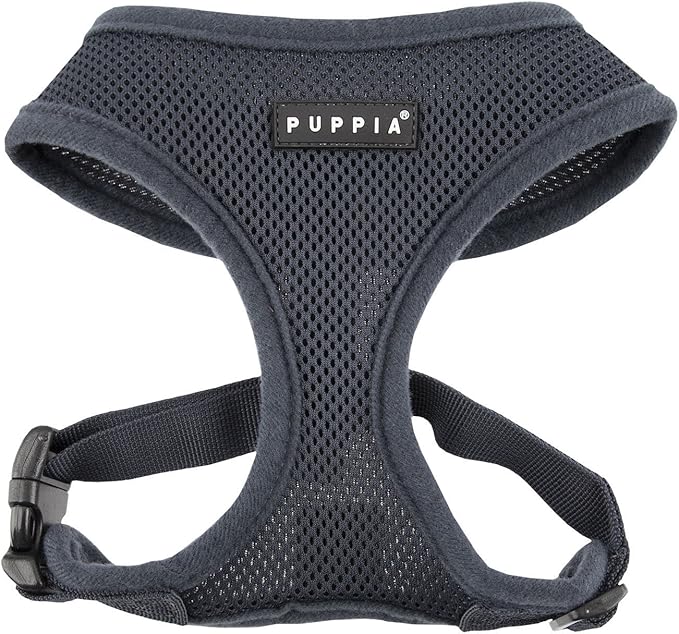 Authentic Puppia Soft Harness, Grey, X-Large