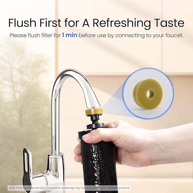 Waterdrop Gravity-fed Water Filtration System, NSF/ANSI 42&372 Certified Black
