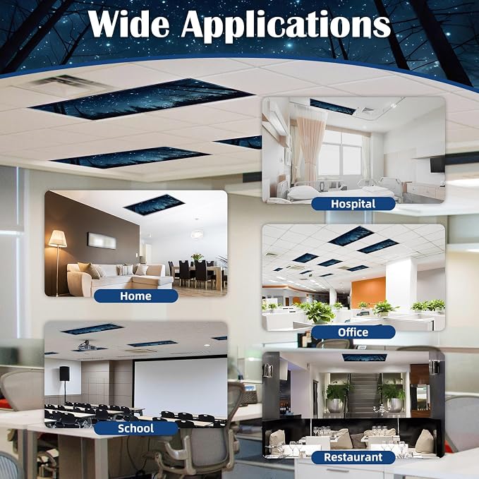 4 Pcs Fluorescent Light Covers