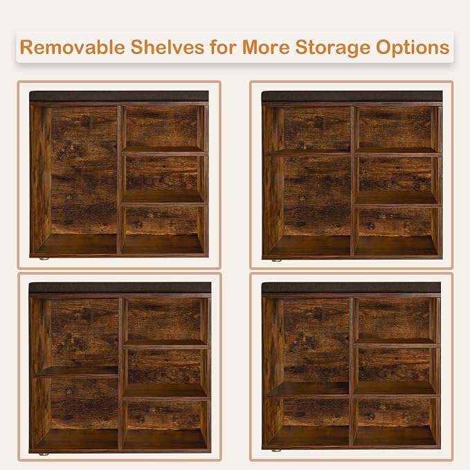 DINZI LVJ Shoe Storage Bench