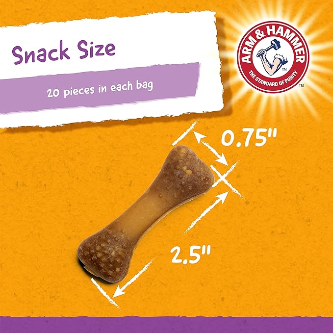 Arm & Hammer for Pets Chew Toy and Dentral Treats for Dogs | Bundle Includes 1 Gorilla Chew Toy and 20 Pc Peanut Butter Nubbies Flavor Dog Treats | Reduce Plaque & Tartar | Safe for Dogs up to 35 Lbs