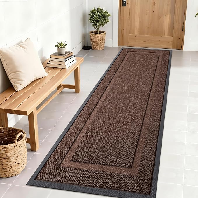 OLANLY Front Door Mat Indoor Outdoor Entrance, Waterproof All-Season,