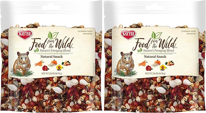 Kaytee Food, Small Pet Snack | Natural | For Rodents | 2 Ounces | Pack of 2