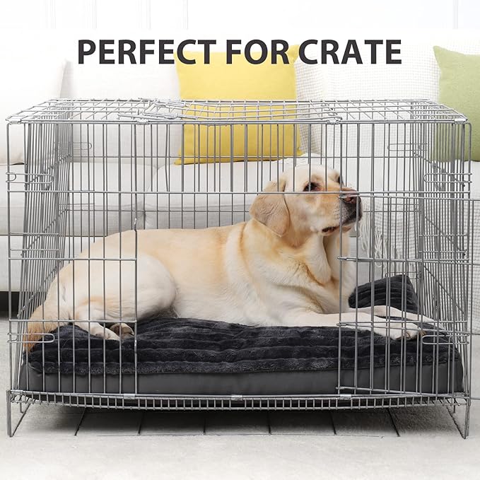 Vonabem Jumbo Dog Bed Washable with Removable Cover Waterproof, Dog Crate Beds for XXXL XXL XL Large Jumbo Dogs, Anti-Slip Pet Beds Kennel Pad 54 inch