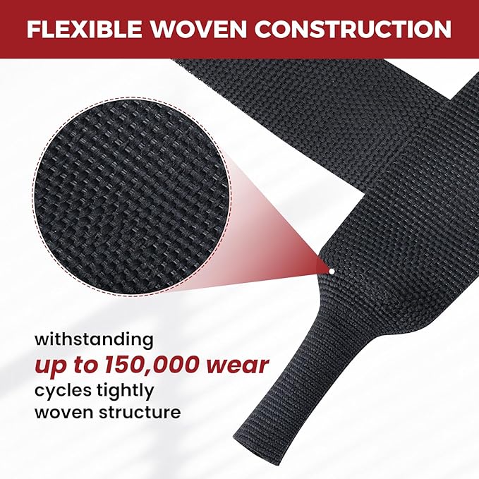 Heat Shrink Wire Loom 2:1 Shrinkable Braided Cable Sleeve 1/2 Inch ID-46ft Abrasion Protection Flexibility Fabric Wiring Harness Cover Sheath