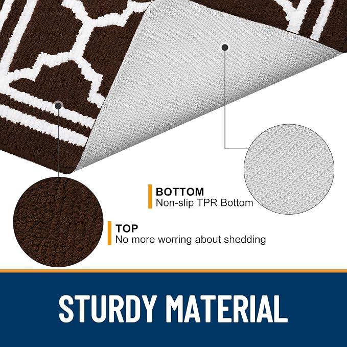 Buganda Indoor Door Mat, Dirt-Resistant and Absorbent Doormat, Low Profile