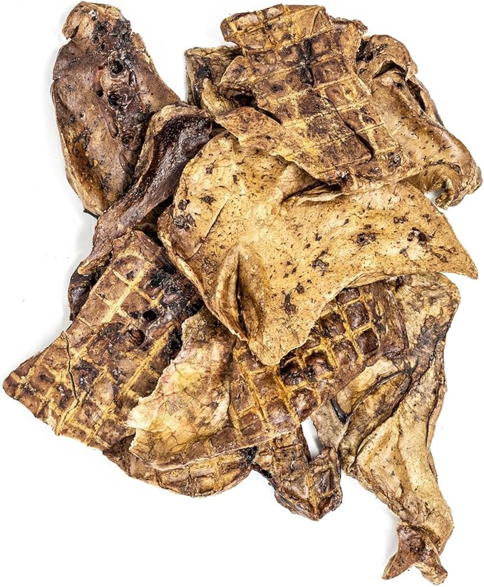 hotspot pets Dehydrated Lamb Lung Dog Treats - 2 Pound Big Bag, All-Natural, Made in USA - High Protein, Low Fat - Slow Roasted Oven Baked A Healthy Rawhide Alternative for All Dogs
