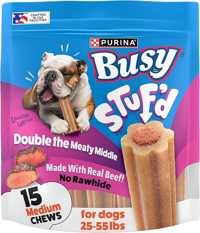 Purina Busy Stuf’d Medium Long Lasting Dog Chews - 15 ct. Pouch