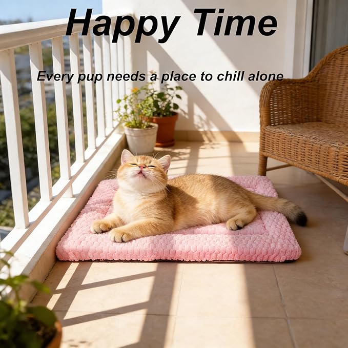 Dog Bed Mat - Reversible Dog Crate Bed Mats, Soft & Breathable Kennel Pad, Durable Crate Bed for Small Medium Large Dogs & Cats