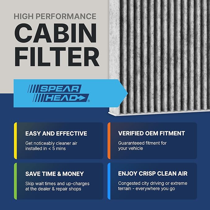 Spearhead Odor Defense Breathe Easy Cabin Filter | Fits 13-18 Altima/16-23