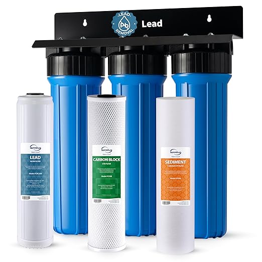 iSpring Lead-Reducing Whole House Water Filter System, Also Reduces Chlorine