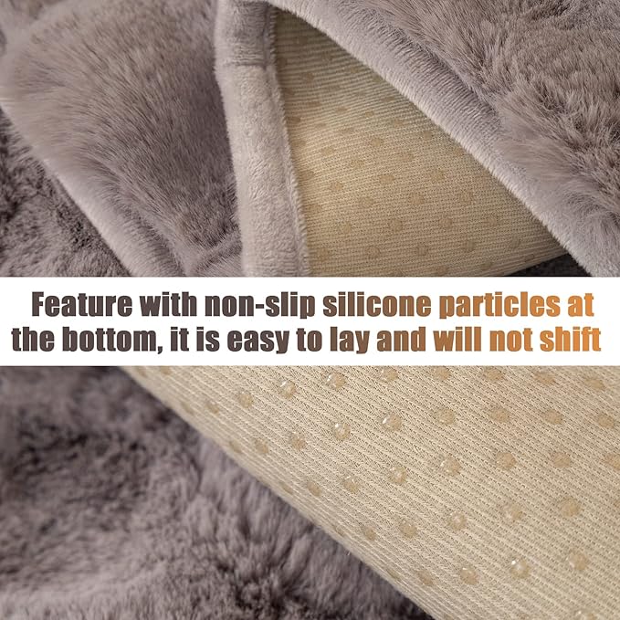 Couch Covers For Dogs,Funny Fuzzy Pet Couch Cover,Plush Solid Colour Non-Slip Couch Cover,Big Dog Bed Blanket, Washable Soft Plush Throw Protector For Bed Couch Car Sofa (35.43x70.87in, Dark Grey)
