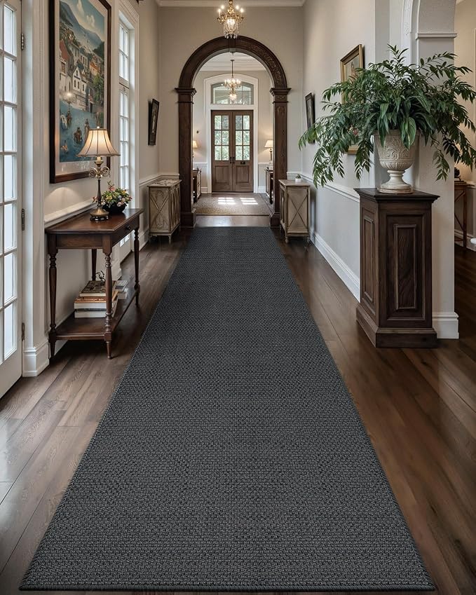 Color&Geometry Door Mat 2'4"x10' Runner Rug