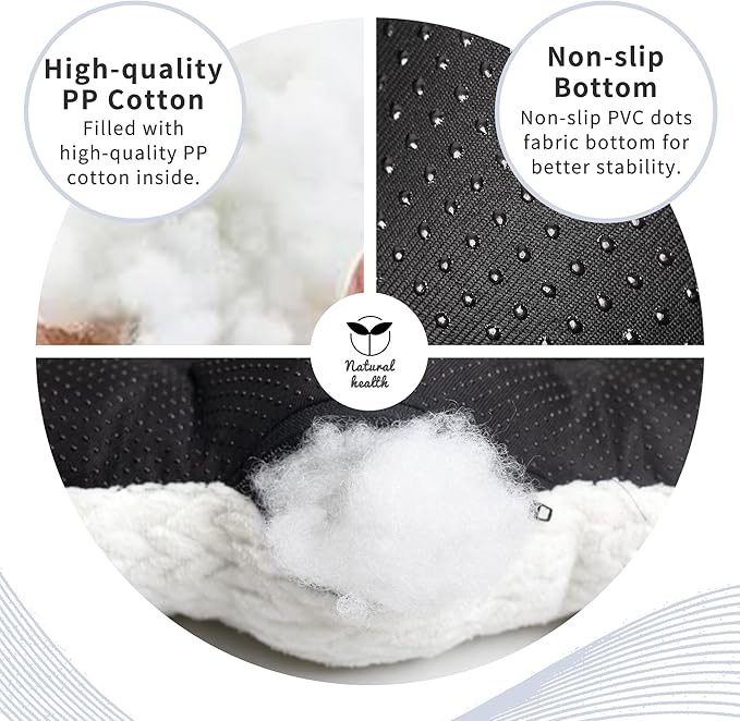 Washable Dog Crate Pad for Small Dogs, Anti-Slip Puppy Kennel Dog Bed for Crate,Flat Soft Fleece White Pet Mat 24" x 18"