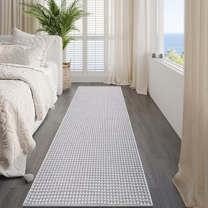 YDKGL 2x8 ft Hallway Runner Rug Extra Long Boho Woven Kitchen Runner Rugs Mat