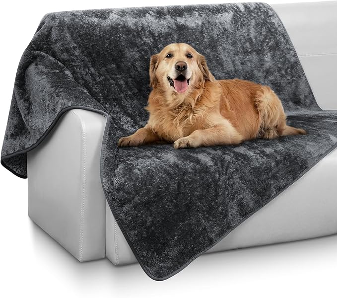 Waterproof Pet Blanket 28x40 inch Pee Proof Dog Blanket for Sofa Bed Couch,Reversible Sherpa Fleece Furniture Protector Cover for Small Medium Large Dogs Cats